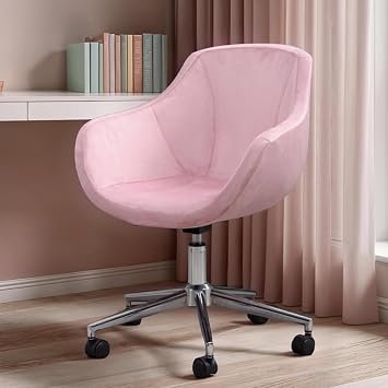 Focus Computer And Work Chair (Chrome Foot, Pink)