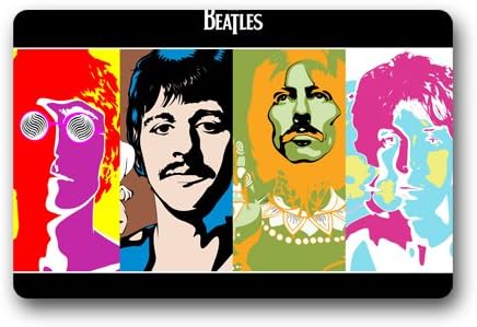 The Beatles Band Psychedelic Beatles Custom Doormat (23.6"x15.7")
