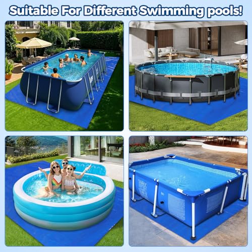 Miniatura 7 de Tapiz De Suelo Para Piscina 300 X 210 Cm, Tapiz Para Piscina, Tapete Piscinas, Adecuado Para Piscinas Rectangulares, Protege El Fondo De La Piscine, Es Resistente Al Desgaste Y A Los Desgarros