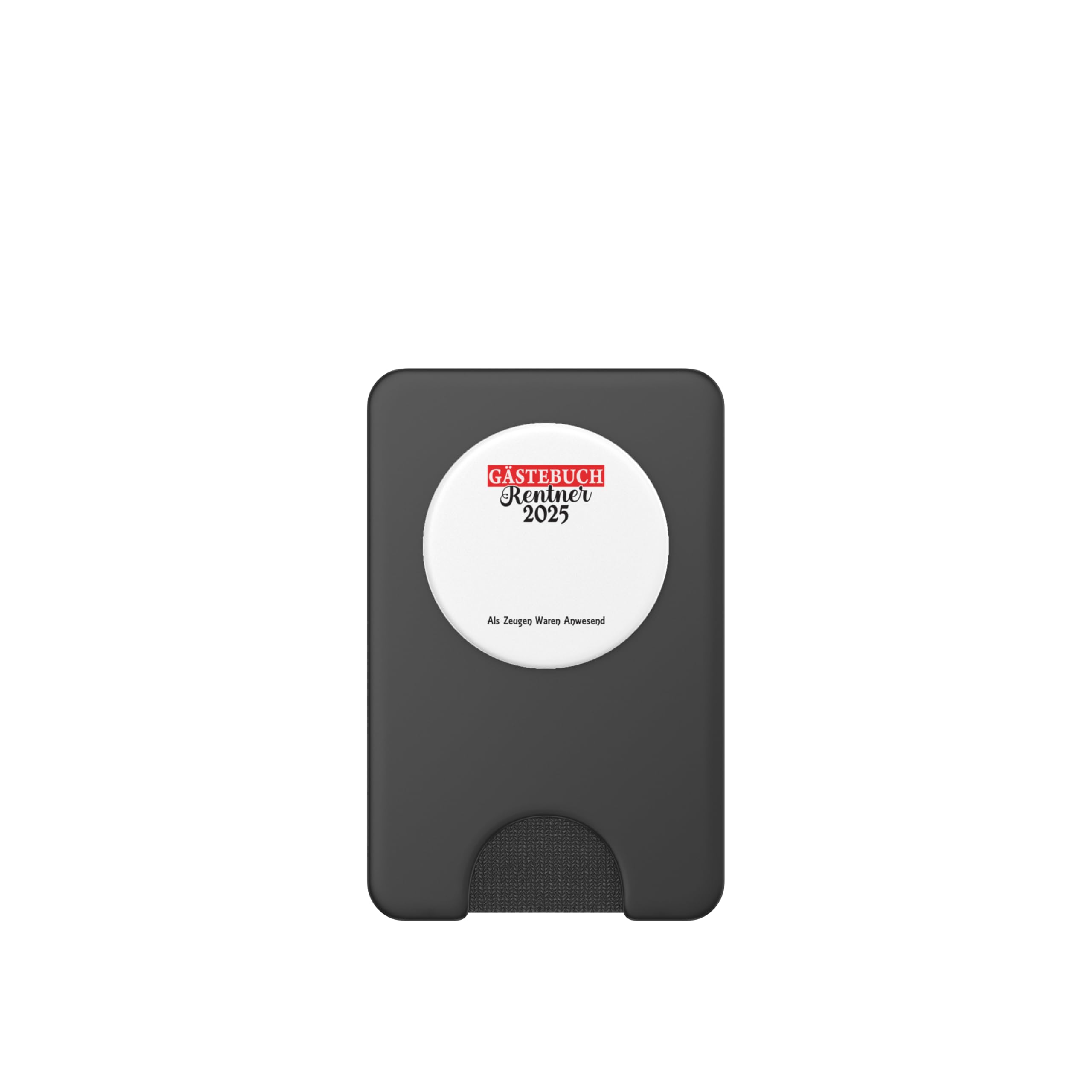 Guestbook Guestlist Pensioner Pension 2025 Retirement PopSockets PopWallet for MagSafe, Black - Image 2