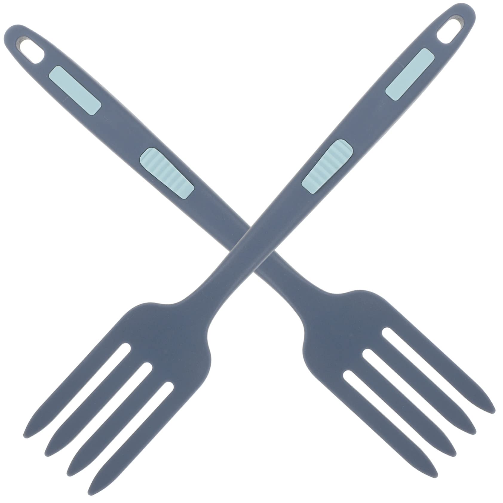 NAMOARLY 2pcs Silicone Fork Kitchen Gadget Baking Fork Kitchen Food Fork Practical Cooking Fork Forks Noodle Cooking Fork Kitchen Fork Fork Kitchen Non Stick Fork