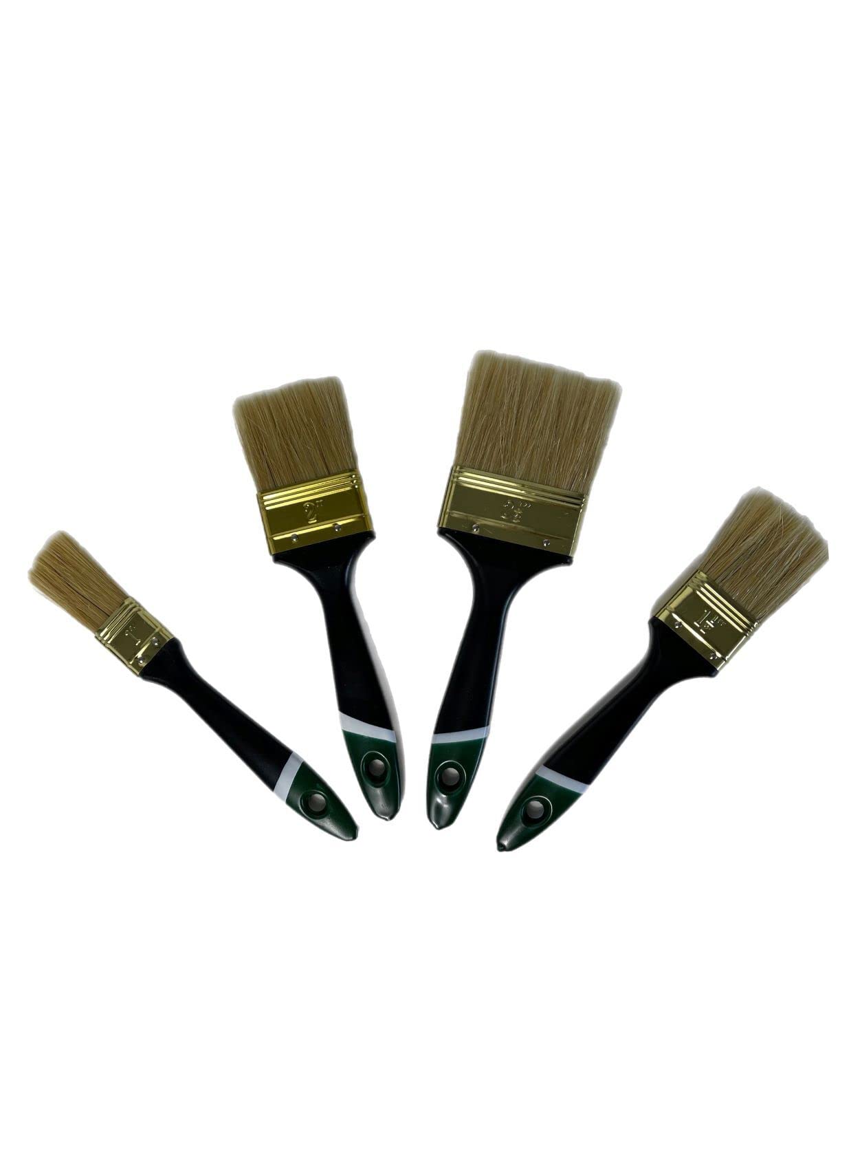 Pinceles de pintor para barniz, 96 piezas, juego de pinceles planos 25/38/50/63 mm, 24 unidades