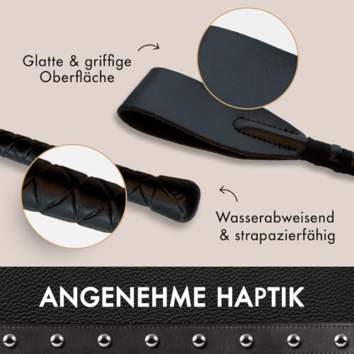 Liebesfreunde® Peitsche für heiße BDSM Abenteuer I SM Gerte Sex Spielzeug extrem hart für Frauen und Männer I Reitgerte Sexspielzeug für Paare