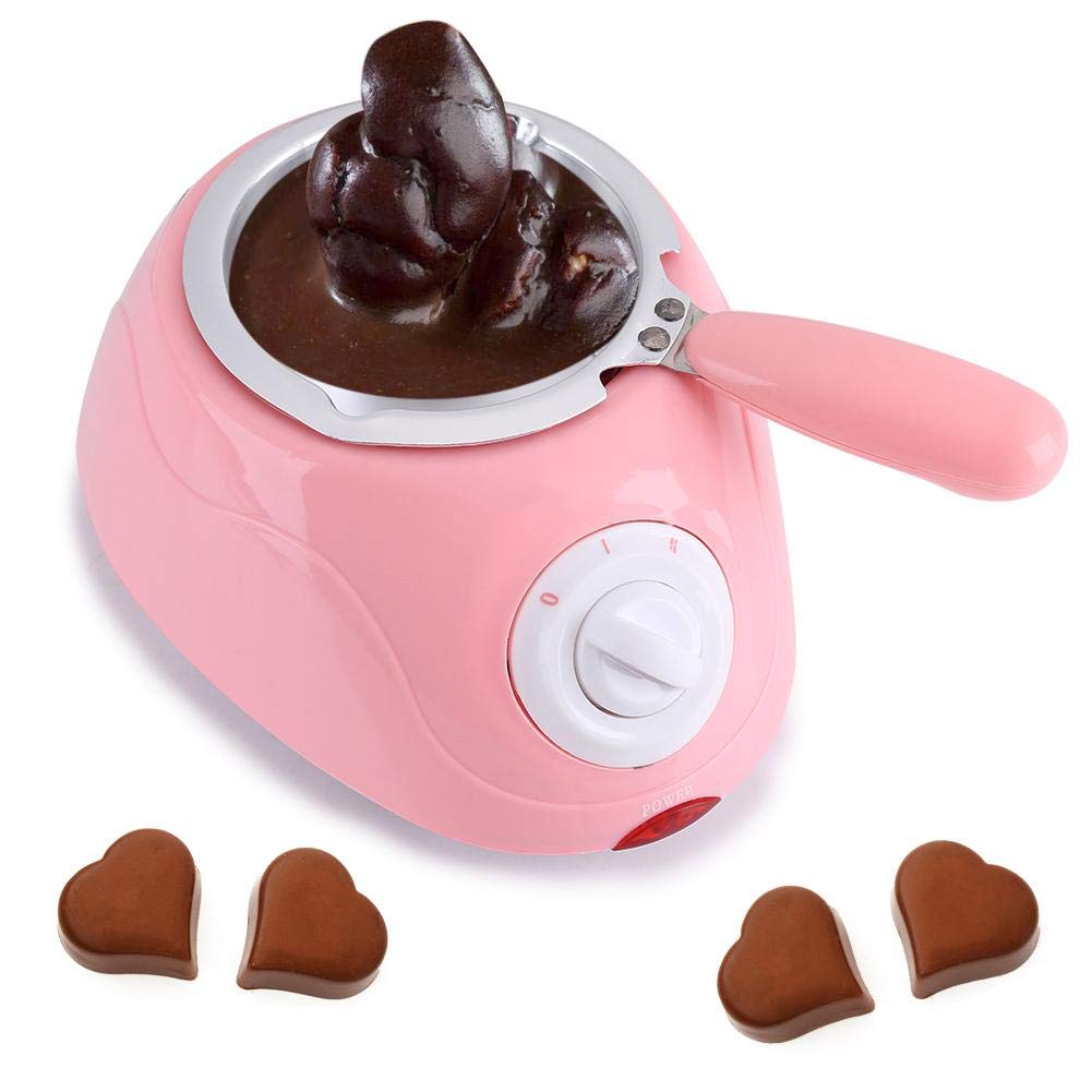 Strumento elettrico per fonduta di cioccolato con set stampi 2 livelli temperatura per torte biscotti cupcakes