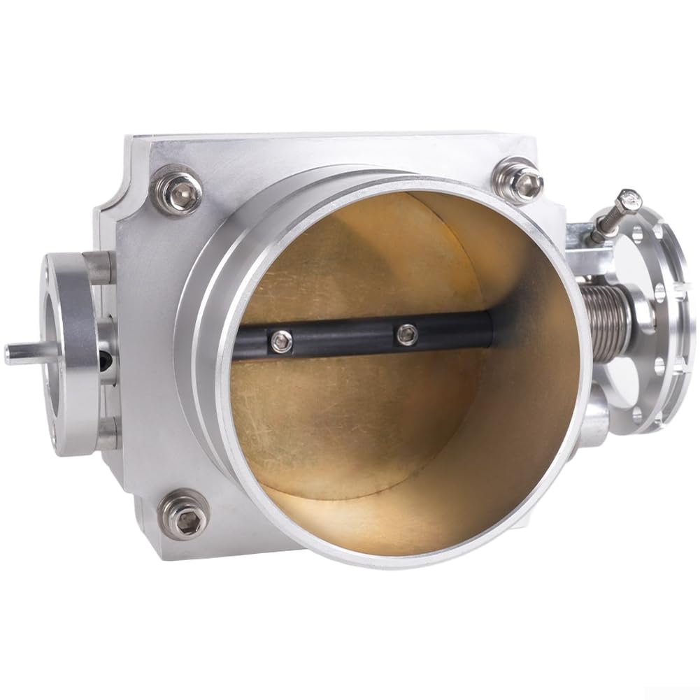 Vanne d'admission 70mm Honda en aluminium T6061 argent pour système d'air à câble