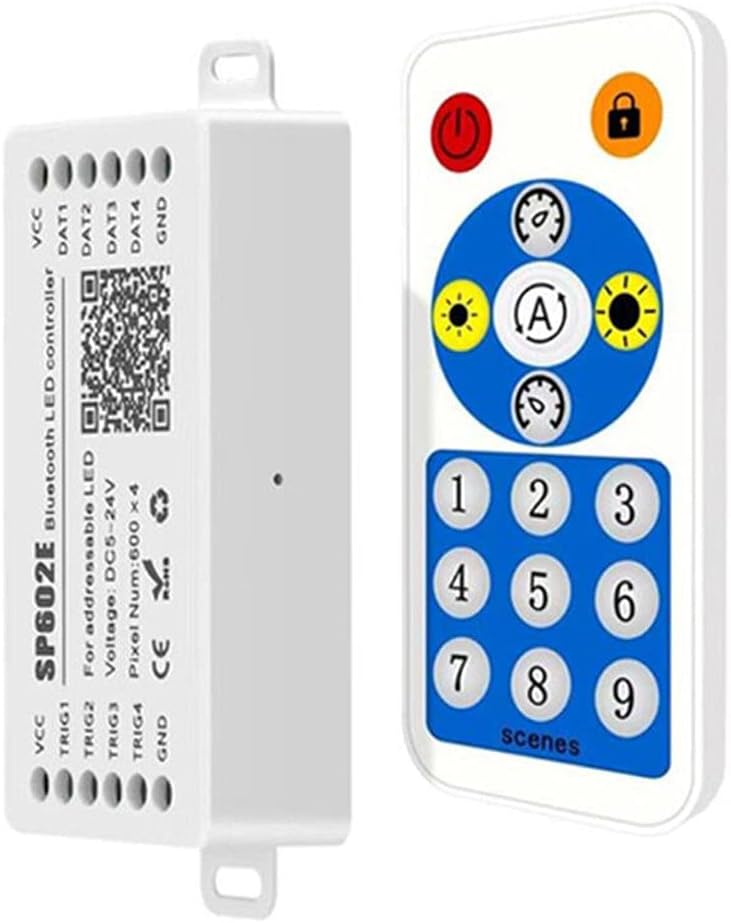 WS2811 WS2812 Led Pixels Strip Controller Bluetooth/WiFi/Music Smart Led Light Controller WS2813 WS2815 SK6812 APA102 DC5-24V (SP608E)