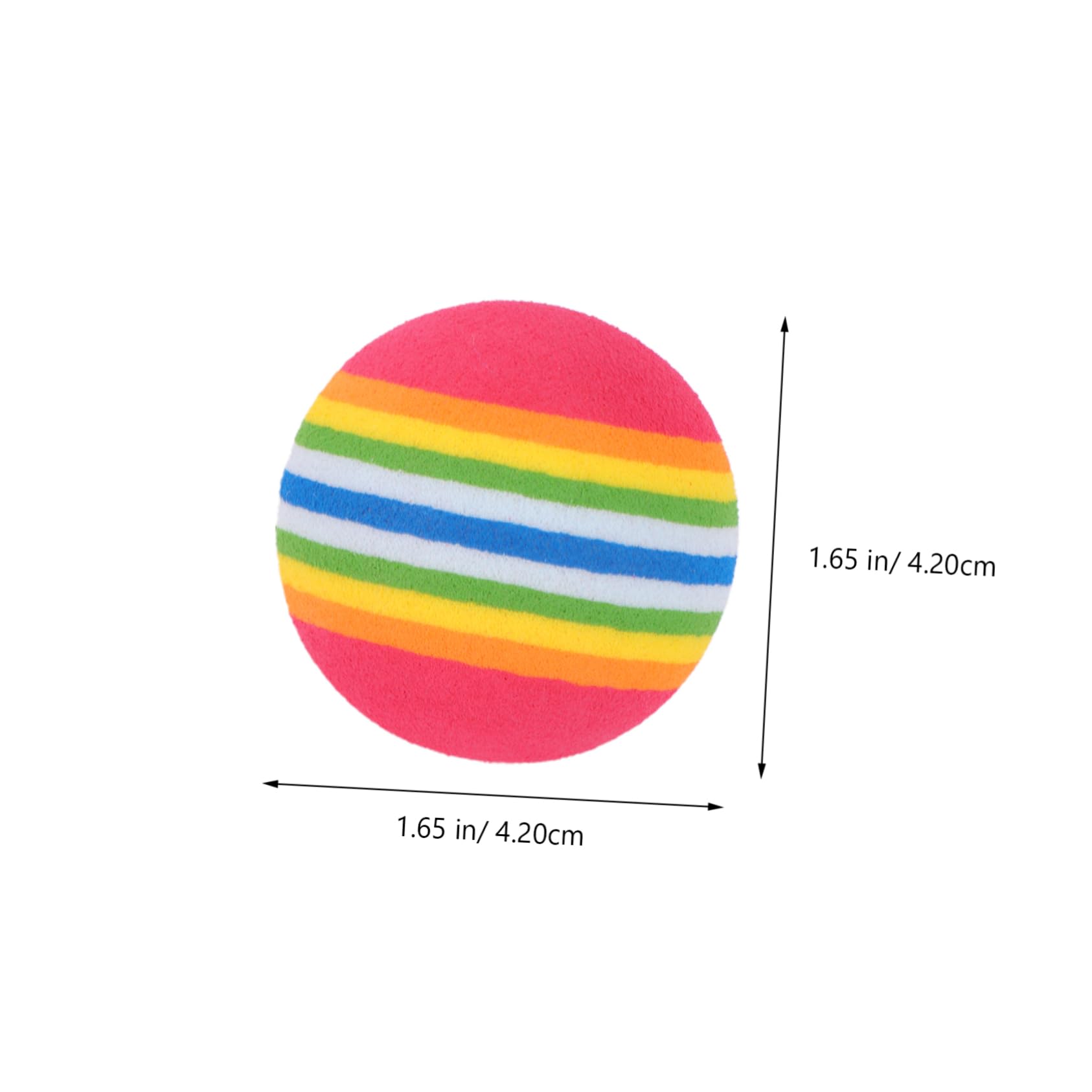 VANZACK 25pcs Rainbow Eva Training Balls Soft Lightweight Indoor Practice for for Approach Shot Training Fun and Design