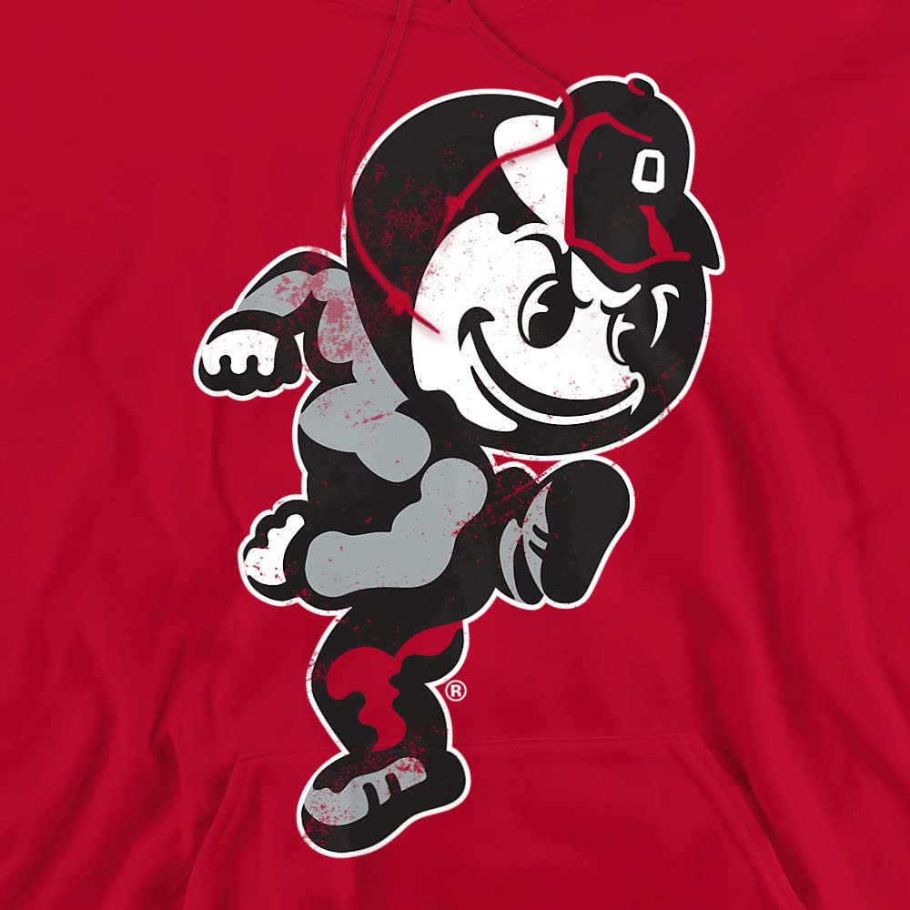 The Ohio State University Official Brutus Unisex Adult Pull-Over Hoodie,Team Red, X-Large