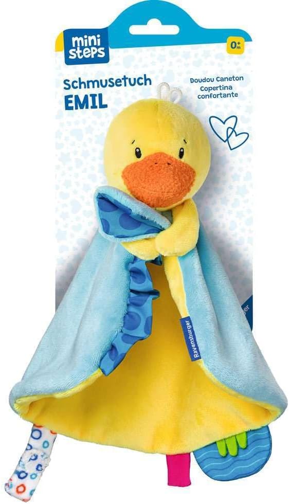 Ravensburger Ministeps Emil 04573 Soft Toy with Velcro Support for Babies from 0 Months Yellow