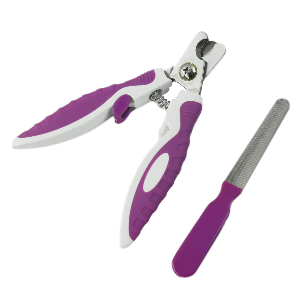 VANZACK Pet Nail Cutters Trimmer for Small Animals Stainless Steel and Plastic Spring Release Handle Design