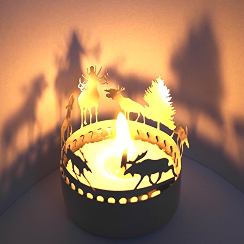 13gramm ELCH Schattenspiel, liebevoll gestaltet Super Minigeschenk und Mitbringsel, für Teelicht, unbegrenzt wiederverndbar,günstiger Postversand, Adventskalenderfüllung,Wichtelgeschenk,Grußkarte Cover