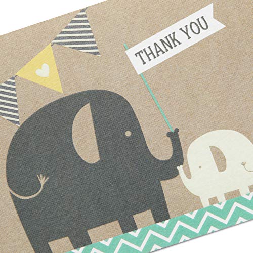 Hallmark Baby Shower Thank You Cards, Elephants (10 Cards with Envelopes) Buy Online in United