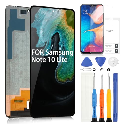 Écran pour Samsung Galaxy Note 10 Lite LCD Résoudre Problème Tactile N770 Noir