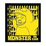 【Angelshop】＜MONSTER IN CAR＞マグネット 1枚 事故・煽り防止対策 モンスター