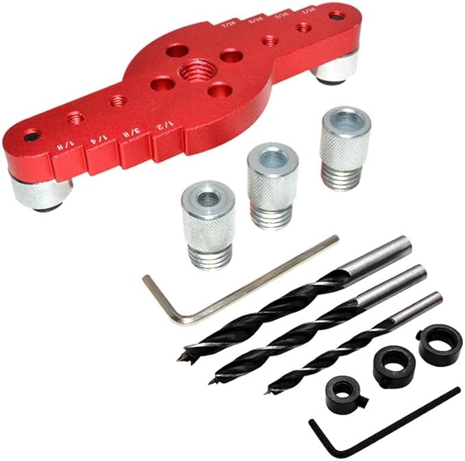 Portable Self Centering Dowel Jig Drill Guide for Straight Holes