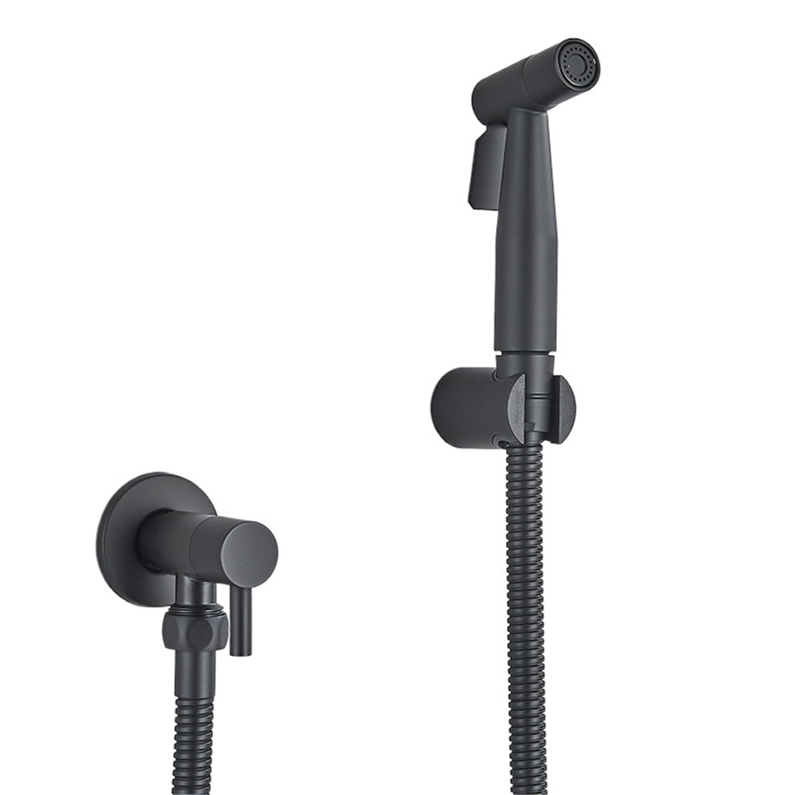 ZYCHSJXA Matte Black Bidet Single Cold Water Faucet Muslim Ducha Higienica Stainless Steel Crane for Toilet(Matte Black)