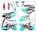wjyfexble MDJC5013-12 Personalizzato 3M Motorcycle Decalcomanie Adesivi Grafica grafica Decalcomania Compatibile con Suzuki DR-Z400SM Allear hnwyj