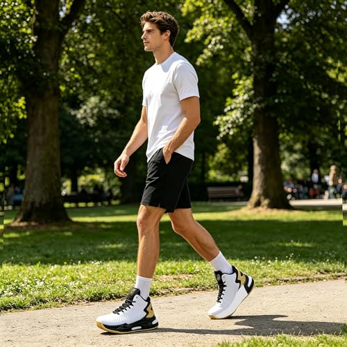 Image of Beita High Upper Basketball Shoes for Men Sneakers Breathable Sports Shoes Anti Slip