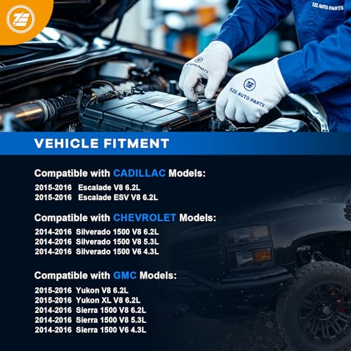 Image of Ezexpreze 10910 New Starter for 14-18 Chevy Silverado 1500 Suburban Tahoe, Cadillac Escalade 6.2L 2015-2016, GMC Sierra 1500 V6 V8 4.3 5.3L 6.2L, for 2015-2016 GMC Yukon, 12655055 M000T24072