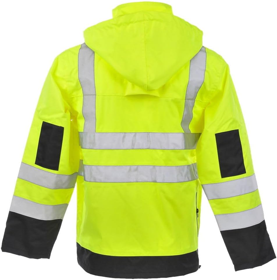 High Visibility Reflective Rain Jacket, Class 3, SAFEGEAR - Image 3