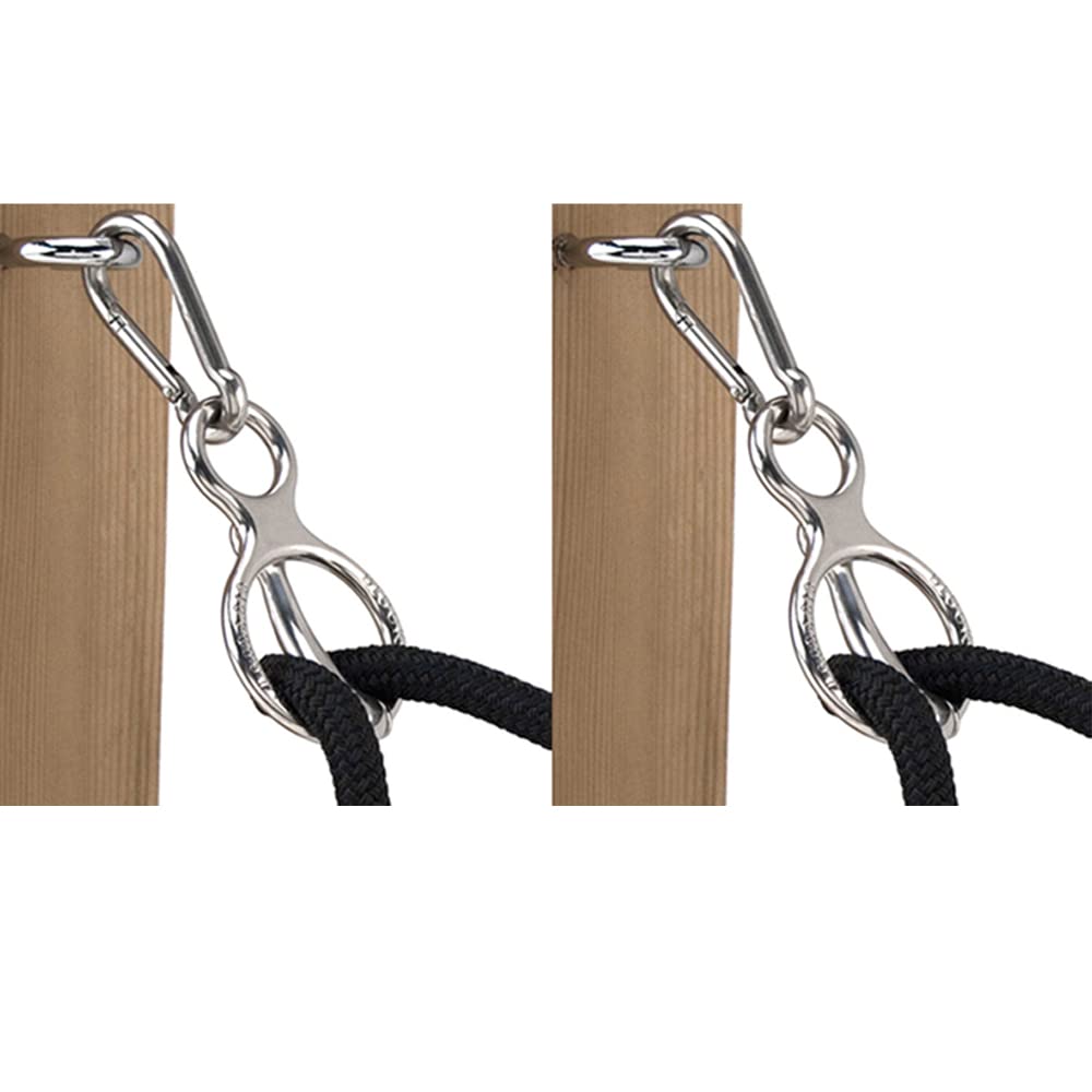 Blocker [ Set of 2 Tie Ring || Horse Tie Ring Stainless Steel