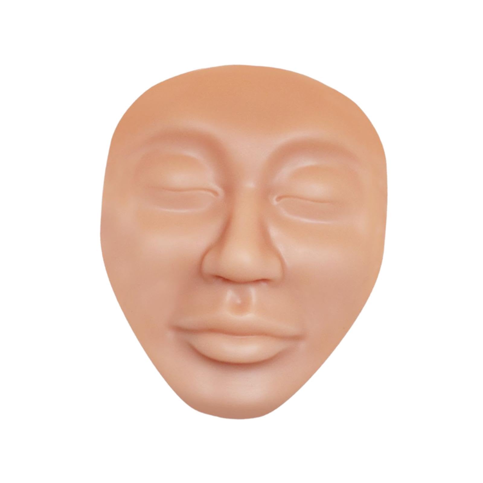 Realistic Makeup Practice Face Model Multipurpose Make up Training Face Oval face Skin Color|Makeup Box for Storage|Make Up, Cosmetic, Skincare Organiser for Women|-image-48