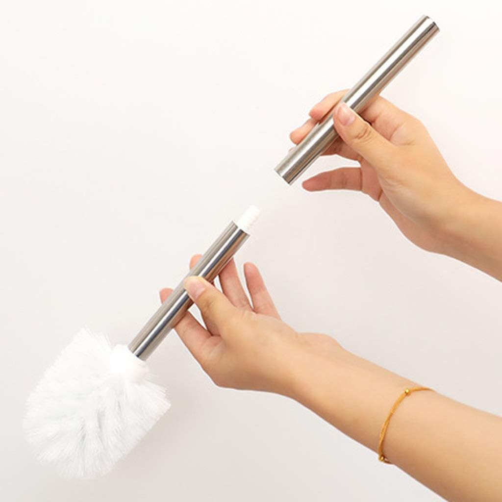 Toilet Brush Toilet Brush Creative EuropeanToilet Brush Set Bathroom Holder WC Brush Stainless Steel Toilet Brush Holder Bathroom Accessories Toilet Bowl Brush (E)