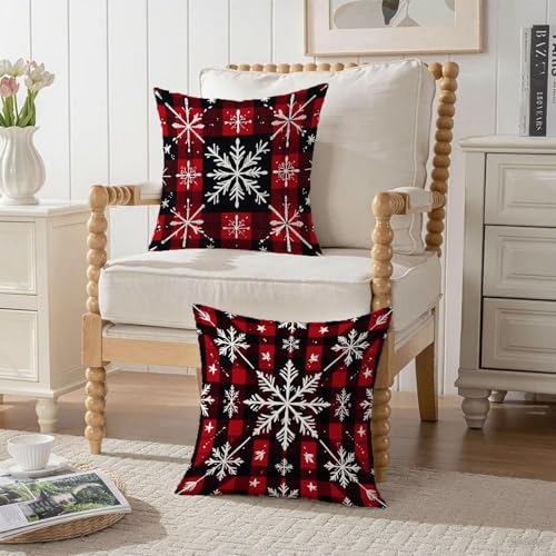 Housse coussin 75x75 rouge fermeture éclair invisible - 4
