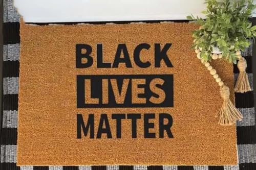 ���փ}�b�g �u���b�N�E���C�u�Y�E�}�^�[ - ���� - ���� - �A�E�g�h�A 50×80cm doormat Black Lives Matter - Culture - Equality - Outdoor