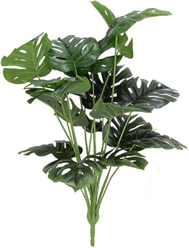 CURTEK Plantas de palma artificiales de 24.4 pulgadas, palmera falsa, plantas tropicales de selva, plantas tropicales grandes de hojas verdes,