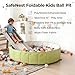 40Inch Kids Ball Pit, Foldable & Portable & Reusable Balls Pool for Toddlers,Playpen/Fence for Baby, Play Pool for Dog, Indoor & Outdoor Use, Oversized(Green Tea)