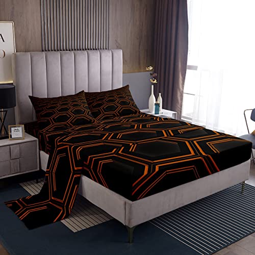 Housse de couette géométrique bronze pour transformer la chambre d'enfant
