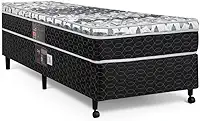 Cama Box + Colchão Castor Solteiro Class One Face Tecnopedic 96x203x52cm