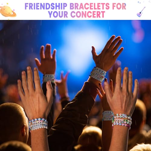 Goldwise Friendship Bracelet Kit 4 Boxes-13078 Pcs 72 Colors Bracelet Making Kits with Clay, Glass Seed and 3 Styles Letter Beads with Charms for DIY Craft Gift by Goldwise - Used condition - Image 4