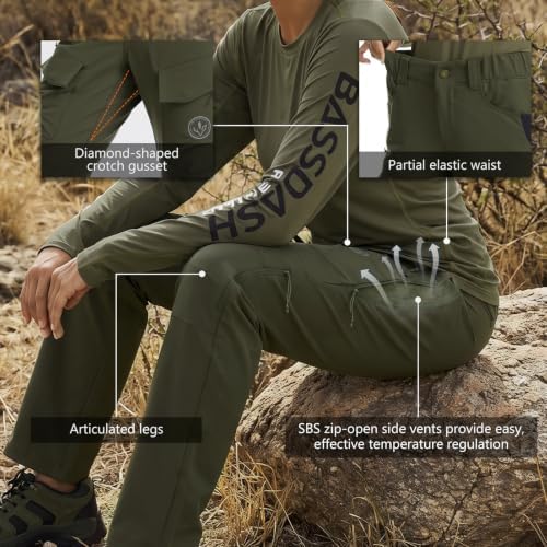 Bassdash Invis 250 Women’s Stretch Hunting Pants Camo Cargo Pant — view 6
