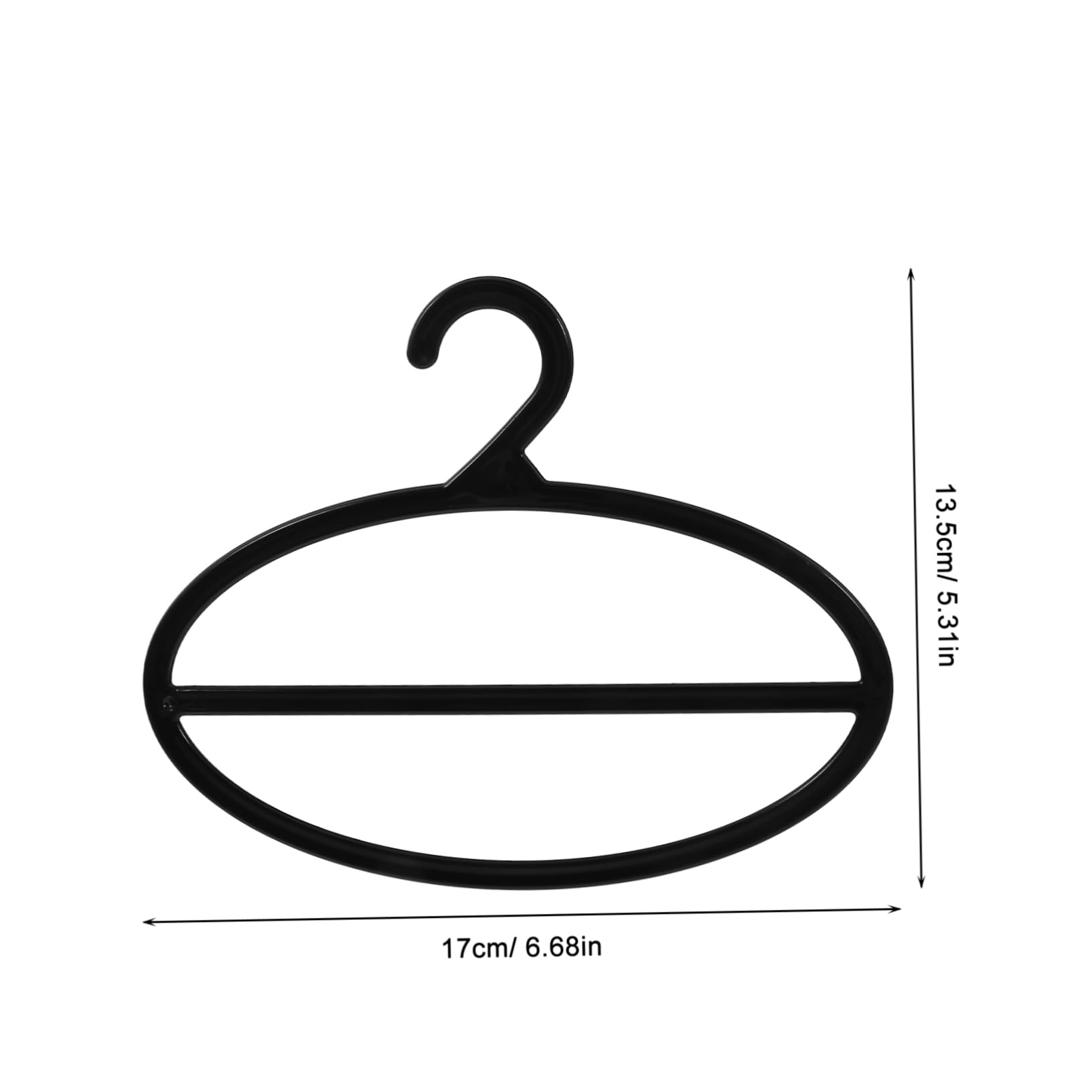 STOBAZA Rotating Plastic Clothes Hanger Scarf Rack Storage 17cm Circle Scarf Holder Efficient Closet Organizer