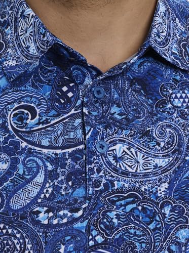 Robert Graham Men's Golden Paisley Short Sleeve Knit Polo Shirt3