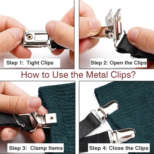 Leoparts Thigh Garter Belt Plus Size Y/I Style Unisex Elastic Adjustable Shirt Stays Holder Socks Fastener Suspender4