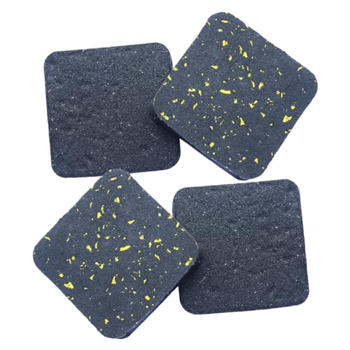 Unomor 4 Pcs Vibration Isolation Pads Treadmill Cushion Machine Vibration Mat Furniture Pad Equipment Protector Gym Vibration Reduction Pads Anti Vibration Mat Anti Vibration Pad Yellow