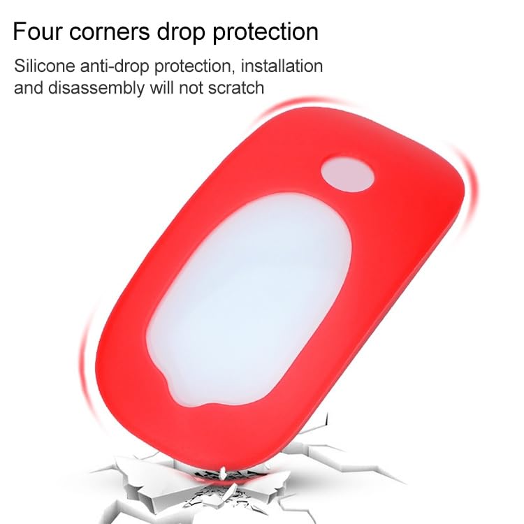 Image of RAYA Silicone Case Cover Compatible with Apple Magic Mouse, Shockproof and Scratchproof Protective Skin for Apple Magic Mouse 1 /2 [ Only Silicone Cover, Mouse NOT Included in The Offer ] (Red)