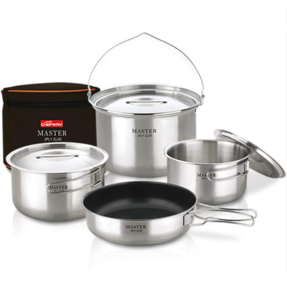 Buy UPIT Master 3Ply Camping RV Cookware, 18/8 Premium Stainless Steel