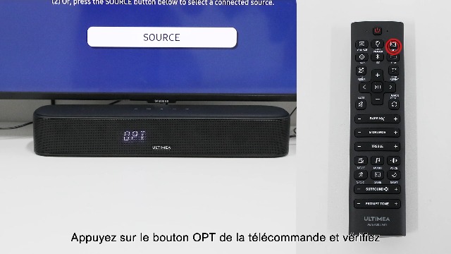 Télécommande Sans Fil Pour Barre De Son Ultimea Aura A30 – Modèle U2501 – Portée 5-10 M – Neuf Sous Blister