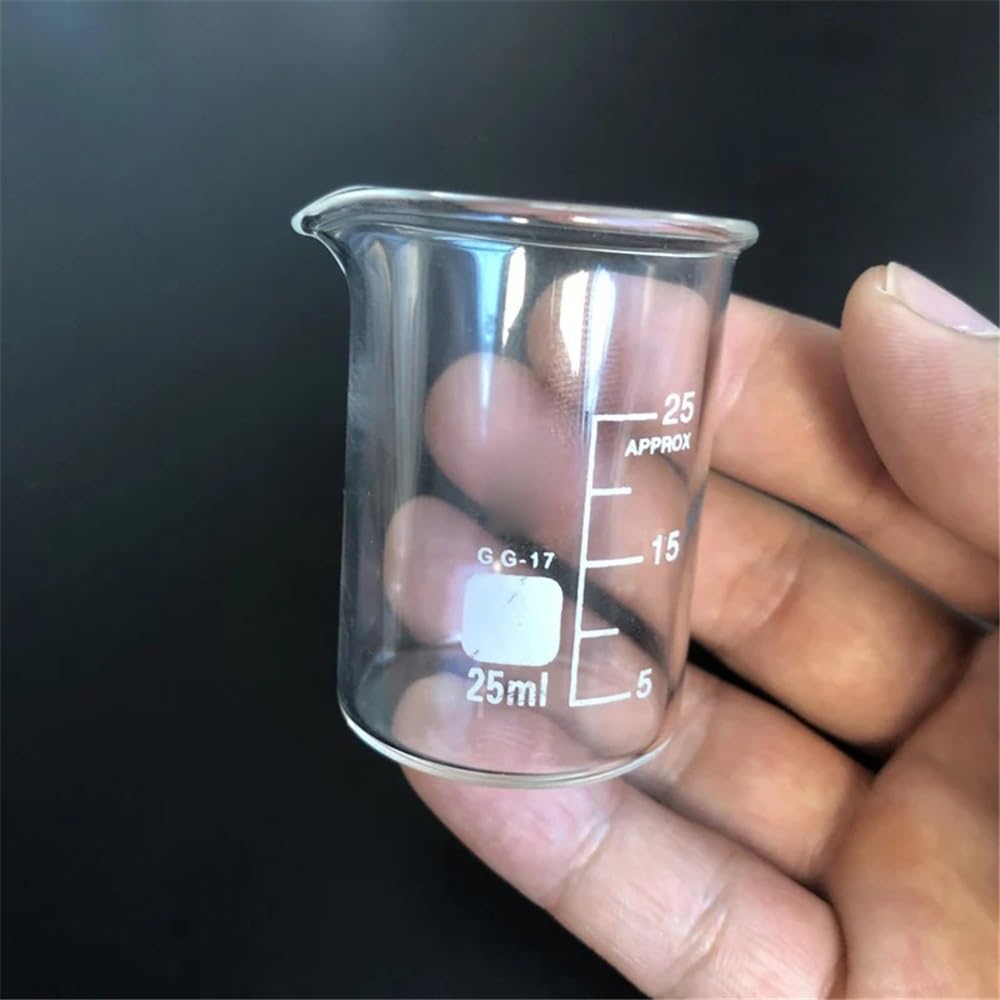10 pezzi/set (5 ml-500 ml) becher in vetro for esperimenti di laboratorio for attrezzature Attrezzature da laboratorio