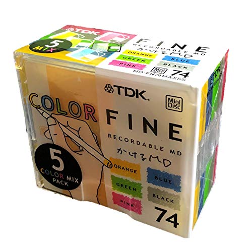 TDK SA100 未開封　１０個　外箱付き Amazon.co.jp: TDK MD〈FINE〉74分 カラーミックス 5枚パック [MD