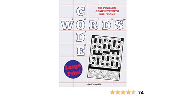 Large Print Code Words: 100 new code word puzzles, in large ...