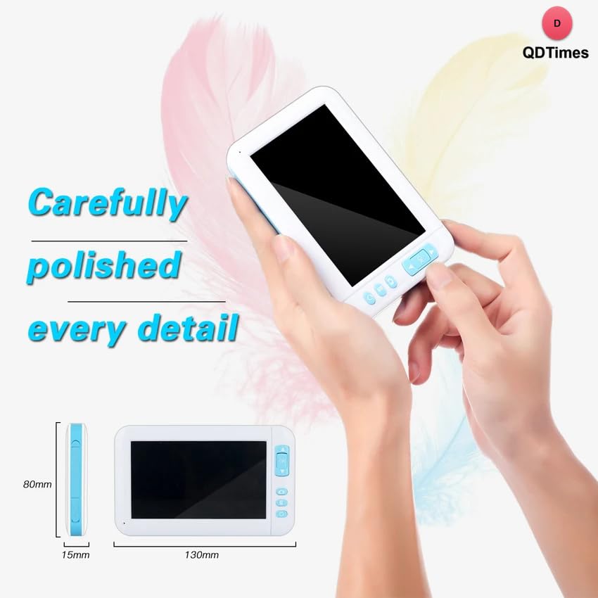 QiudanTimes HD Camera Endoscope HD1080P Ear Cleaner Screen Otoscope Digital Endoscope 4.3 inch HD Screen Camera Digital Ear Monitor Earpick(4.3'-3.9mm)