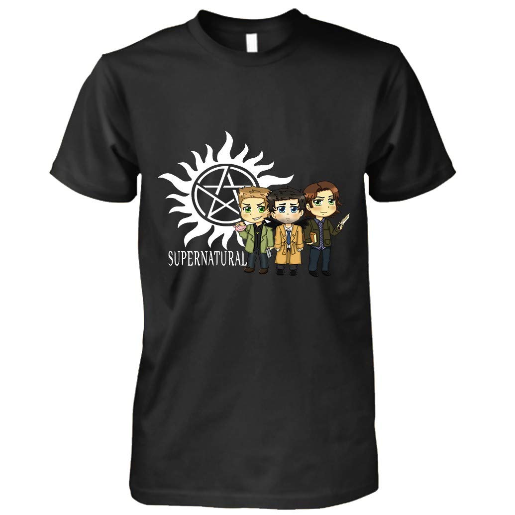 Supernatural Gift Sam Dean Castiel Supernatural Chibi T-Shirt