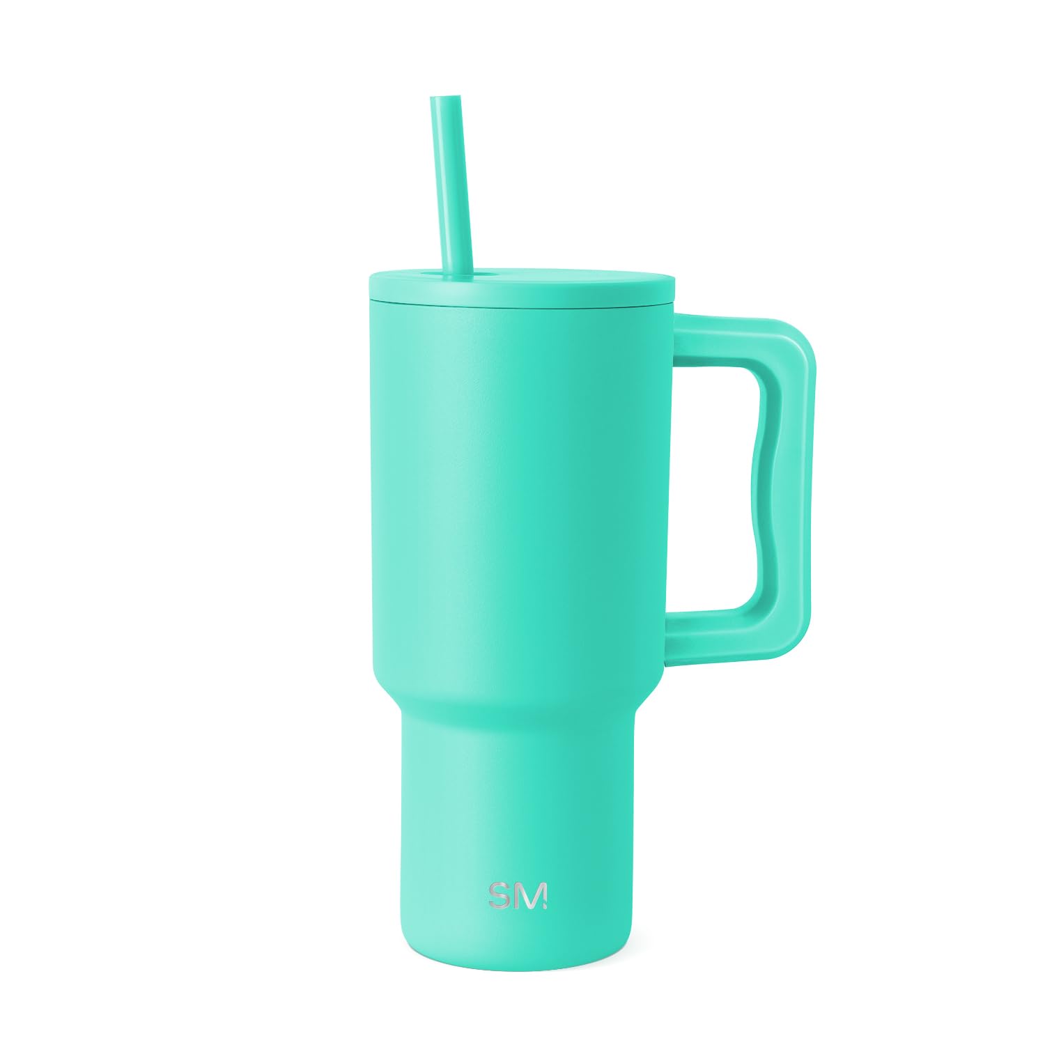 Simple Modern Tumbler with Handle and Straw | 30oz | Blue