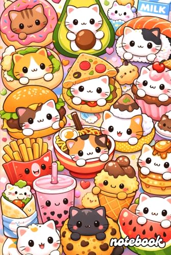 Libreta Kawaii: Libreta Kawaii de Gatitos y Animales Adorables – Cuaderno de notas infantil Cute de Tapa Dura para Escribir y Dibujar