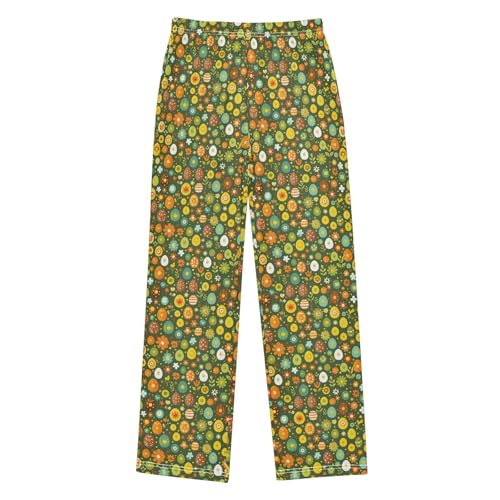 senya Egg Colored Grass Long Pajama Pants Bottoms Soft Sleepwear with Pockets